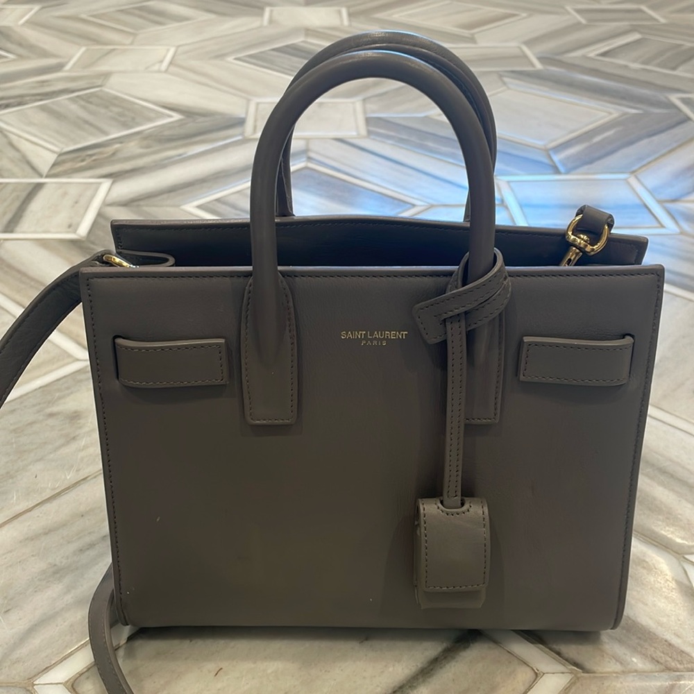 Saint Laurent Nano Sac de Jour grey